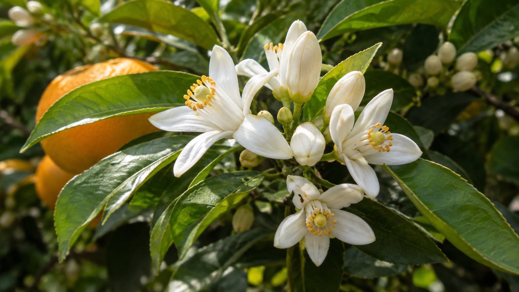 Absolut kwiatu pomarańczy w perfumerii Absolut kwiatu pomarańczy - białe kwiaty gorzkiej pomarańczy stosowane w perfumerii