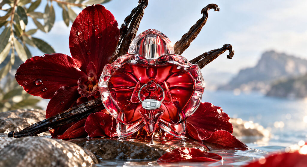 Diesel Only Desire - metaliczna wanilia i przebity kwiat orchidei