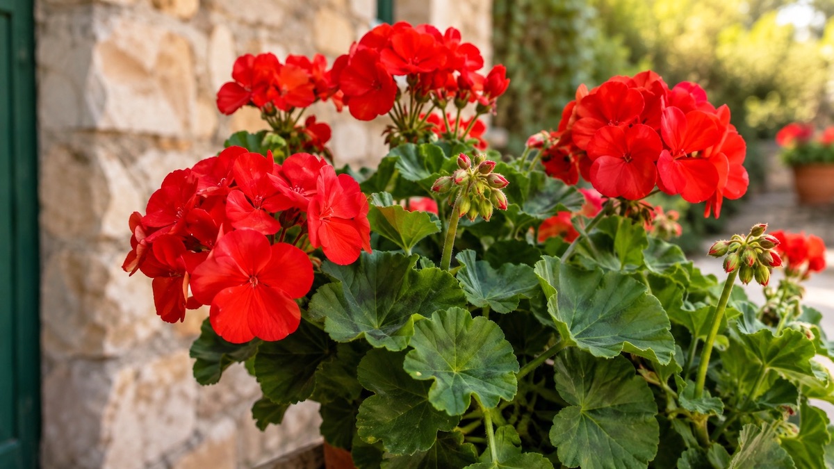 Geranium Pelargonium graveolens - liście i kwiaty pelargonii wykorzystywane w perfumerii