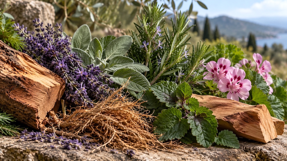 Perfumy drzewno-aromatyczne - charakter i przykłady Perfumy drzewno-aromatyczne - lawenda, szałwia i rozmaryn połączone z cedrem oraz wetiwerią