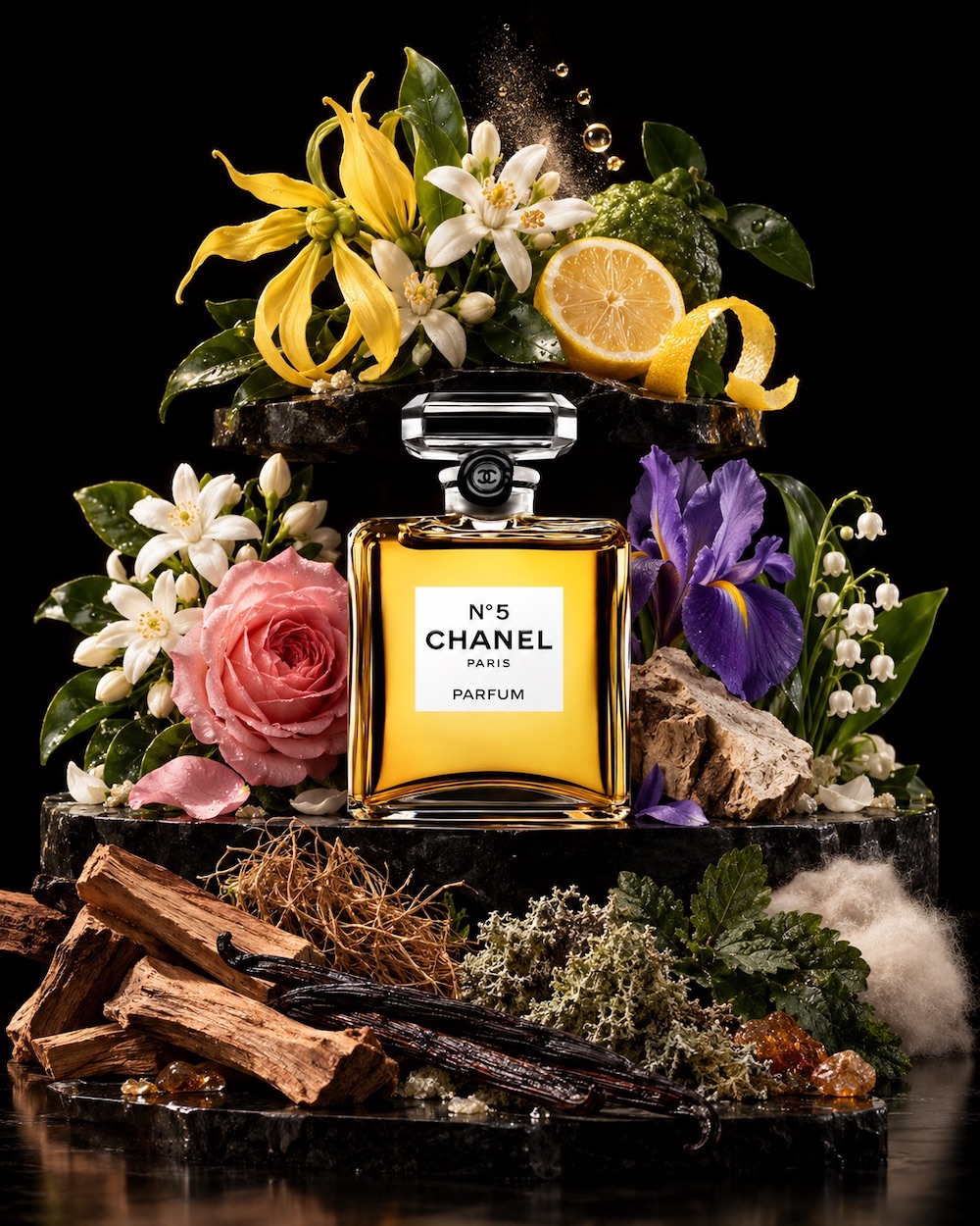Piramida zapachowa Chanel N°5 Parfum