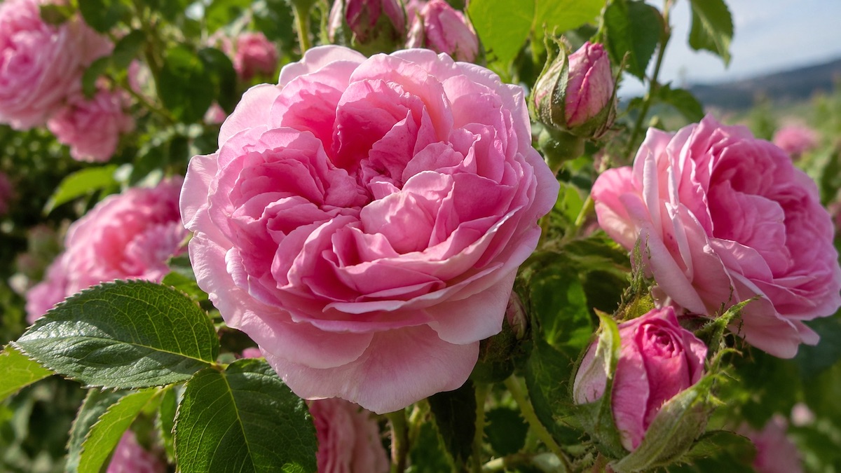 Róża stulistna Rosa centifolia w perfumerii Róża stulistna Rosa centifolia - kwiaty róży majowej wykorzystywane w perfumerii