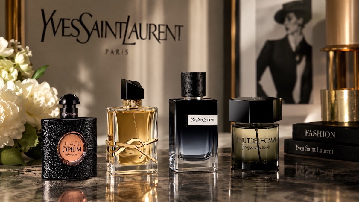 Yves Saint Laurent - flakony damskich i męskich perfum francuskiego domu mody
